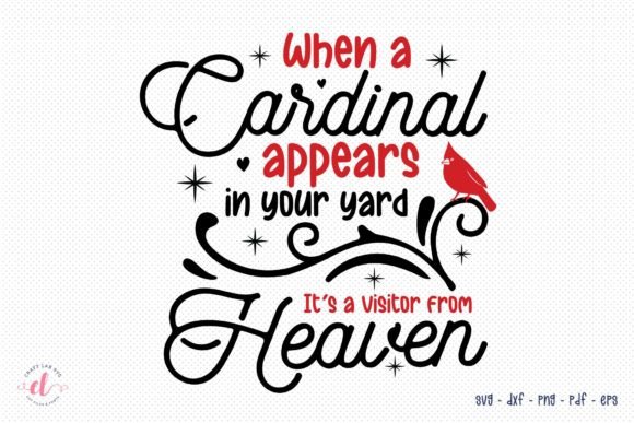 Christmas Cardinal SVG - Memorial SVG