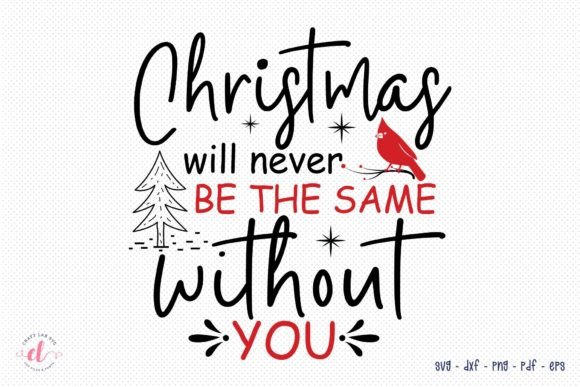 Christmas Memorial SVG - Cardinal SVG