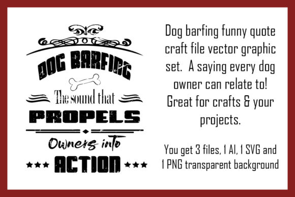 Dog Barfing Funny Quote Craft File Set Review
