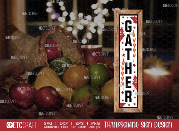 Gather SVG Cut File Thanksgiving Sign
