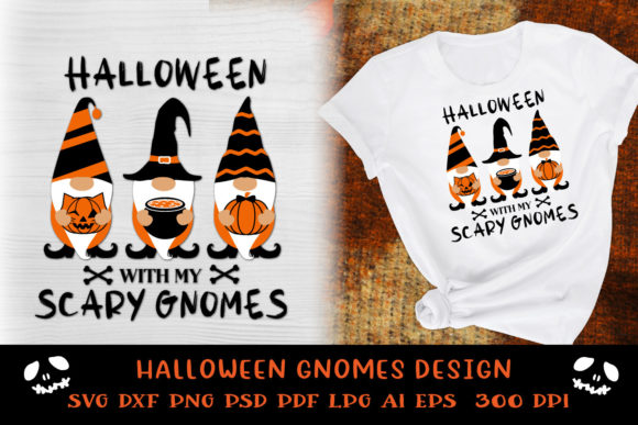 Gnomes SVG. Halloween Gnomes SVG.