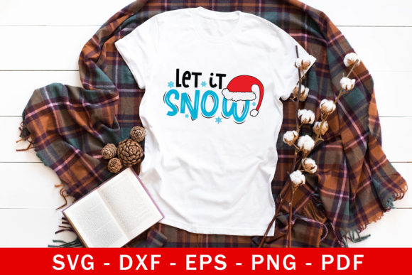 Let It Snow SVG Christmas SVG Cut File